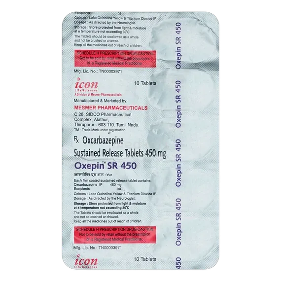 oxepin sr 450 tablet 10's